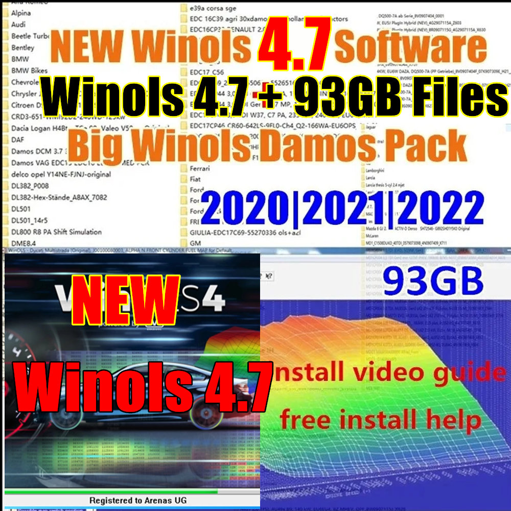 Auto Repair Shop Software - ซอฟต์แวร์ Winols 4.7 รุ่นใหม่ล่าสุดปี 2026 +