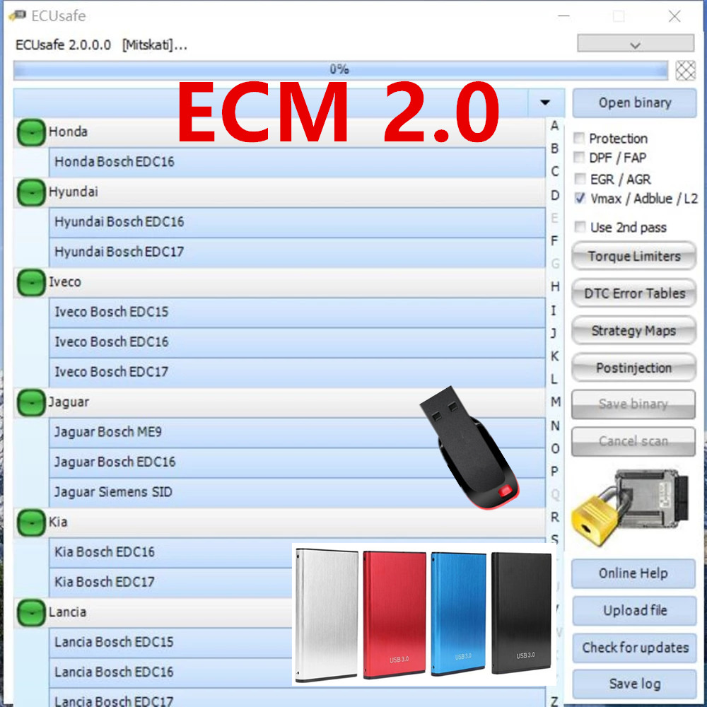 Auto Repair Shop Software - 2025 ขายร้อน ECUSafe 2.0 ECU ECM