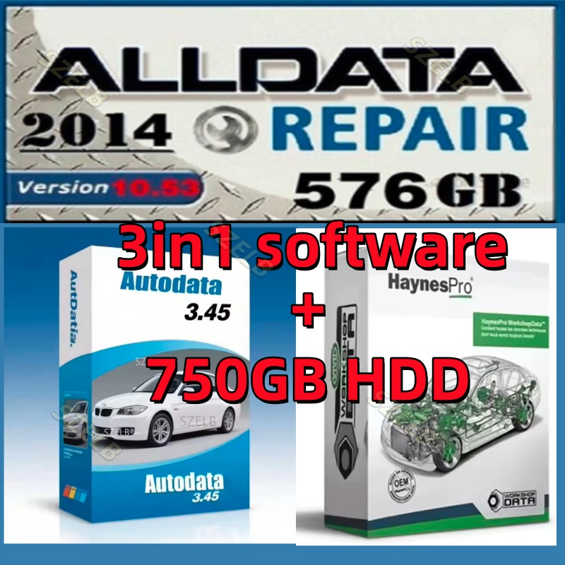 Auto Repair Shop Software - ซอฟต์แวร์ซ่อมรถยนต์ Alldata10.53+Autodata 3.45+hay nes pro (vivid