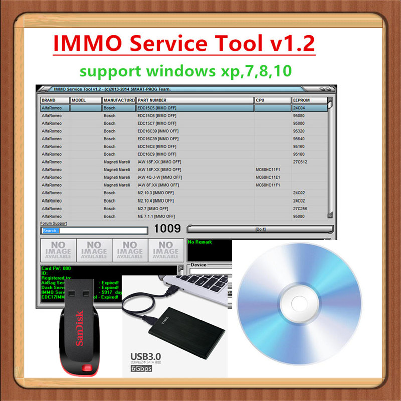 Auto Repair Shop Software - ใหม่ล่าสุดขาย Edc 17 IMMO บริการเครื่องมือ V1.2รหัส