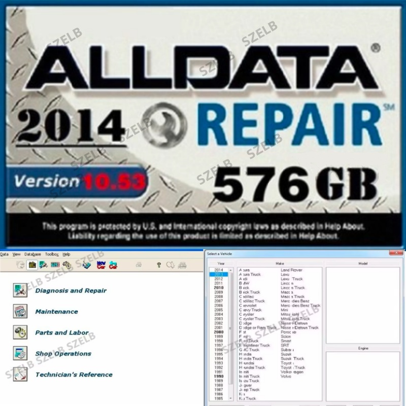 ซอฟต์แวร์ Alldata 7in1 รุ่นใหม - Auto Repair Shop Software บทวิจารณ์และราคา