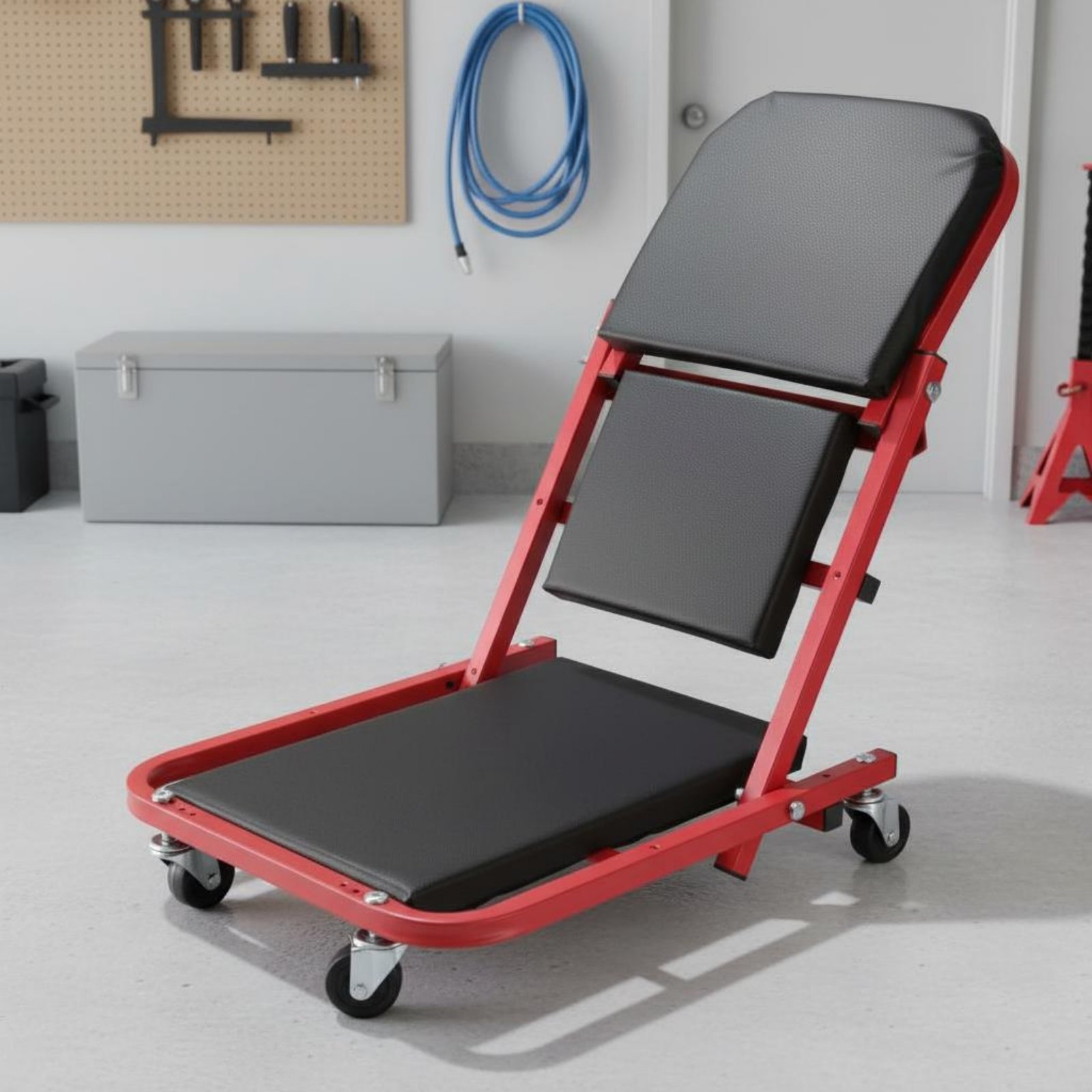 เบาะนั่งช่างแบบพับได้ หนานุ่ม  - Garage Creeper Roller บทวิจารณ์และราคา