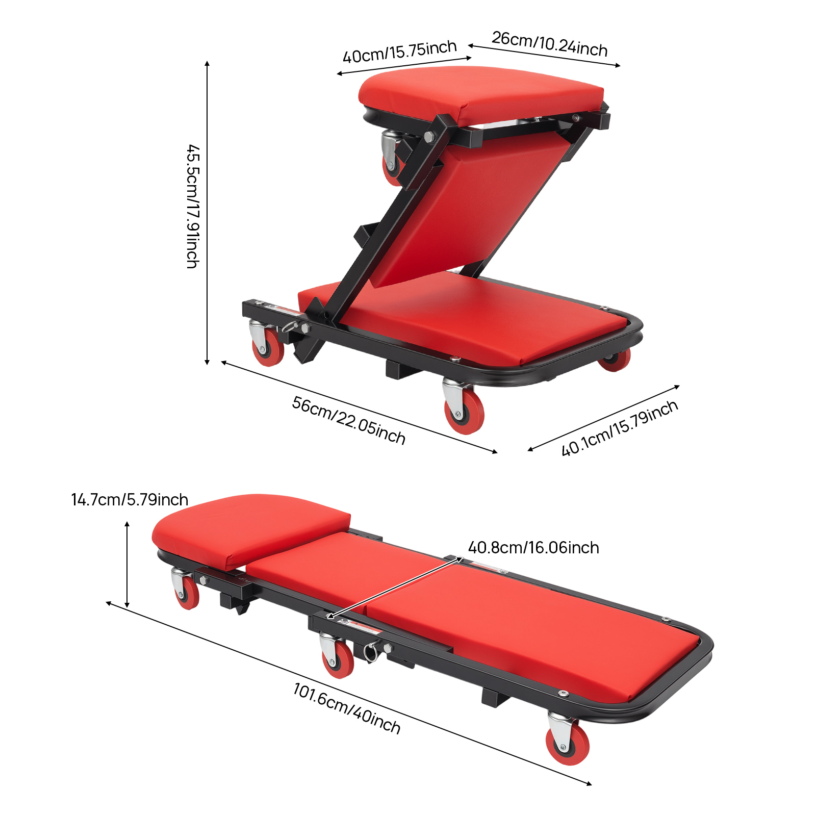 เก้าอี้ช่างแบบพับได้ Z Creeper - Garage Creeper Roller บทวิจารณ์และราคา