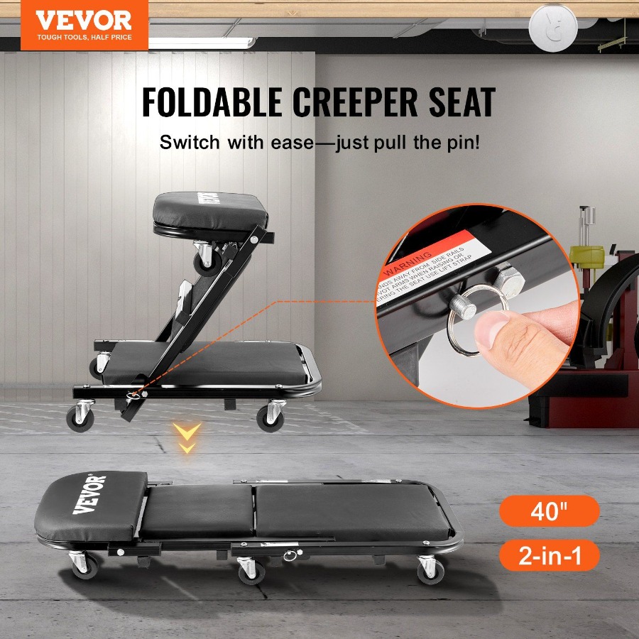 รถเข็นช่างแบบพับได้ Z Garage C - Garage Creeper Roller บทวิจารณ์และราคา